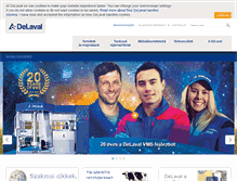 Tablet Screenshot of delaval.hu