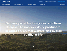 Tablet Screenshot of delaval.com