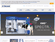 Tablet Screenshot of delaval.it