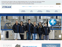 Tablet Screenshot of en.delaval.ca